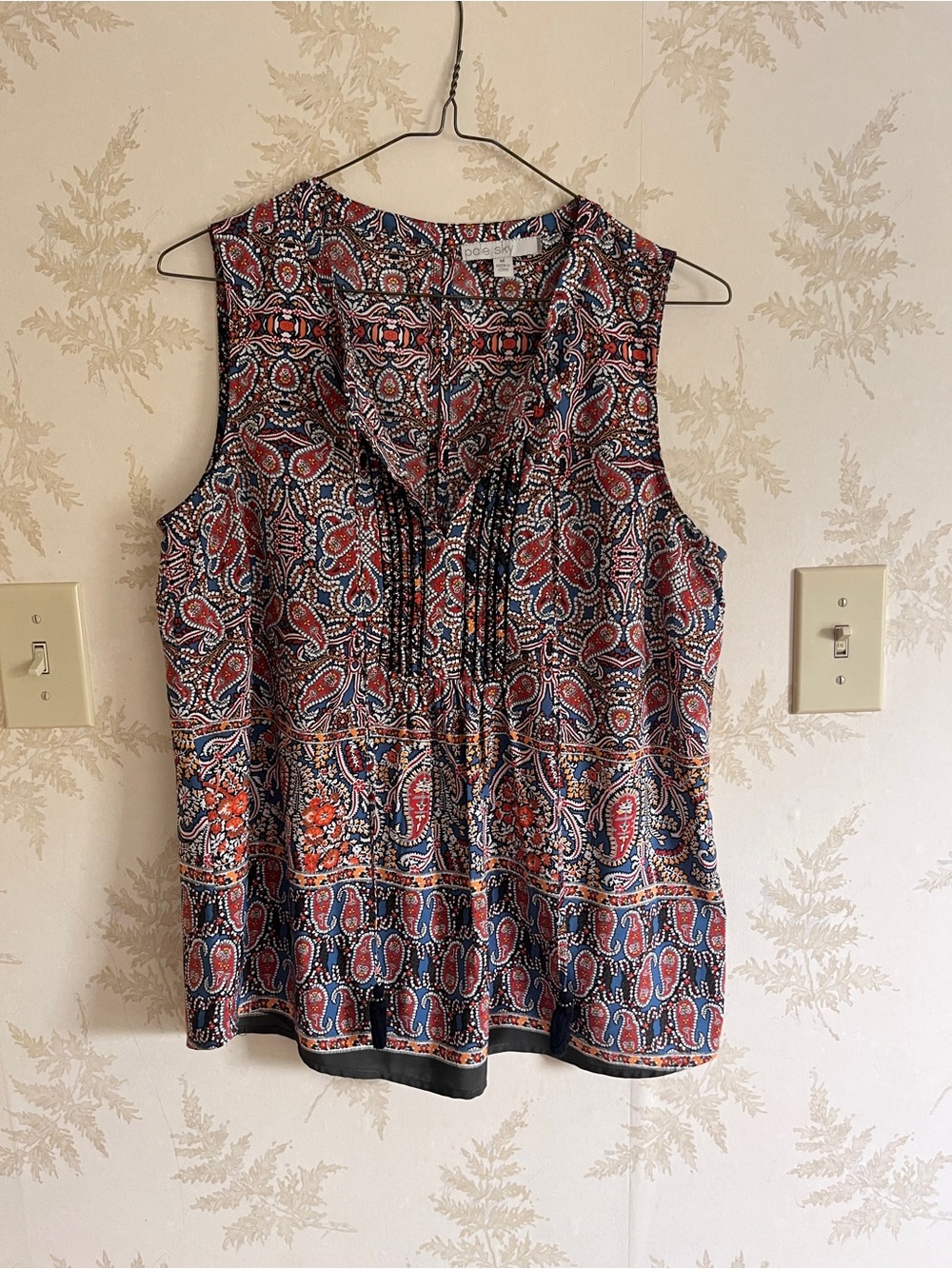 Sleeveless Paisley Camisole
